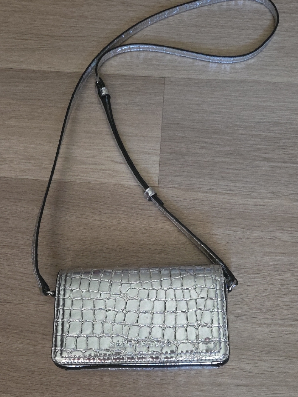 Marc Jacobs Croc Embossed Mini Crossbody Bag